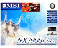 MSI MS-V801 (NX7900GT-T2D256E) NVIDIA GeForce nx7900GT 256 MB DDR3 PCIe x16 SLi 2xDVI - Graphics Card