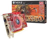 MSI MS-8980 (RX850Pro-VTD256E), ATI Radeon X850Pro 256 MB DDR3 PCIe x16 VIVO DVI - Graphics Card