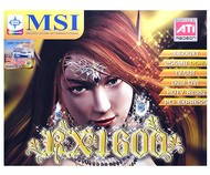MSI MS-V043 (RX1600XT-T2D256E) ATI Radeon 1600XT 256 MB DDR3 PCIe x16 DVI - Graphics Card