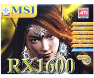 MSI MS-V043 (RX1600XT-T2D256EZ) ATI Radeon 1600XT 256 MB DDR3 PCIe x16 DVI - pasivní chladič! - Graphics Card