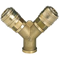 EINHELL Two-way splitter with 2 quick couplings with female thread R3/8", 4139680 - Quick Coupler