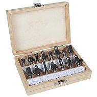 EINHELL 15-Piece Router Bit Set, 8mm, 49757291 - Set of Cutters
