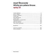 Hříchy pro pátera Knoxe  (spisy - svazek 33) - Josef Škvorecký