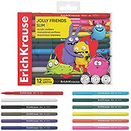 ERICHKRAUSE Jolly Friends akrylový, kulatý hrot - sada 12 ks - Marker