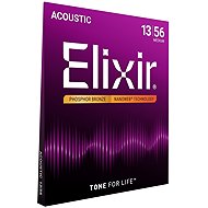 Elixir 16102 Nanoweb Phosphor Bronze 13-56 Medium - Strings