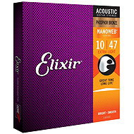 Elixir 16002 Nanoweb Phosphor Bronze 10-47 Extra Light - Húr