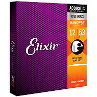 Elixir 11052 Nanoweb 80/20 Bronze 12-53 Light - Húr