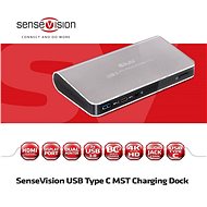 Club3D Docking Station SenseVision CSV-1560 4K Dual Display USB 3.0 Type C - Docking Station