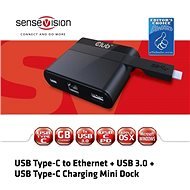 Club3D Mini Docking station SenseVision CSV-1530 USB 3.0 TYPE C - Dokovacia stanica
