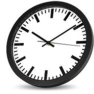ELDONEX London Analogové hodiny, černé - Wall Clock