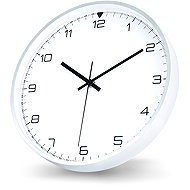 ELDONEX Stockholm Analogové hodiny, stříbrné - Wall Clock