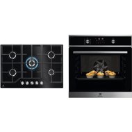 ELECTROLUX 600 SteamBake EOD6F77WX + 600 PRO StepPower KGG75362K - Oven & Cooktop Set