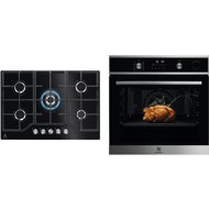 ELECTROLUX EOC6H76X PRO SteamCrisp + 600 PRO StepPower KGG75362K - Oven & Cooktop Set