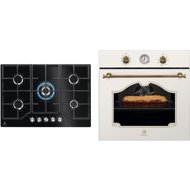 ELECTROLUX 600 SurroundCook EOA5220FOV + 600 PRO StepPower KGG75362K - Oven & Cooktop Set