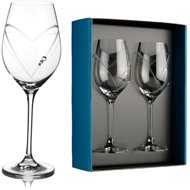 Element Aphrodite white wine glass with Swarovski crystals 360 ml 2 pcs - Glass