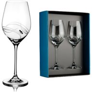 Element Apollo white wine glass with Swarovski crystals 360 ml 2 pcs - Glass