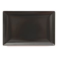 ELITE  Rectangular plate  30 x 20cm black, set 6pcs - Set of Plates
