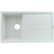 ELLECI BEST 400 Bianco Titanium/Granitek - Granite Sink