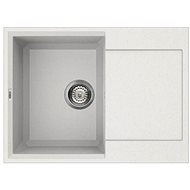 ELLECI EASY 135 Bianco Titanium/Granite - Granite Sink