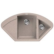 ELLECI EASY CORNER Avena/Granitek - Granite Sink