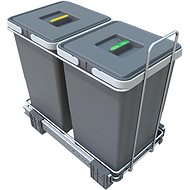 Elletipi ECOFIL - pull-out, with frame, 12+12 L, PF01 34A2 - Rubbish Bin