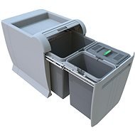 Elletipi Einbau-Abfallbehälter CITY - ausziehbar, 18+8+8 L, PTA 4045A - Mülleimer
