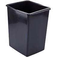 Elletipi Plastic basket with handle, 17 L, black, 35 x 27 x 24 cm - Rubbish Bin