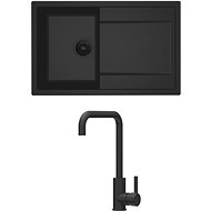 ELLECI LG230040K1BKMA25 set Life 300 BKM + Drive G40 - Kitchen Sink and Tap Set