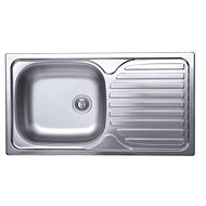 ELLECI Special 300 780 × 435 1VG SX with hole, right-hand drip tray - Stainless Steel Sink