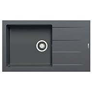 Pyramis Athlos 1B 1D plus, 86 × 50 cm, Iron Grey - Granitový dřez
