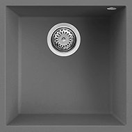 Elleci QUADRA 102 K99 bottom mounting, grey - Granite Sink
