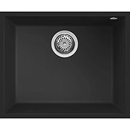Elleci QUADRA 105 K86 bottom mount, black - Granite Sink