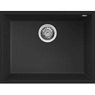 Elleci QUADRA 110 K86 bottom mounting, black - Granite Sink