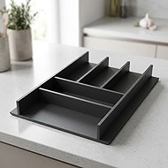 Elletipi Wood Line 45 cm, black beech - Cutlery Tray