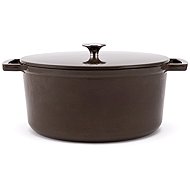 Elmich Ember enamelled cast iron pot, 28cm diameter, brown - Pot