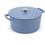 Elmich Ember Cast Iron Casserole Dish, 28cm, Blue - Pot
