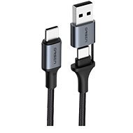 Eloop Orsen S8 Typ C auf USB-C + USB-A Kabel 100 Watt 1,5 m - schwarz - Datenkabel