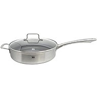 ELO Relief Solution Deep Pan with Helper Handle and Glass Lid, 28cm Diameter - Wok Pan