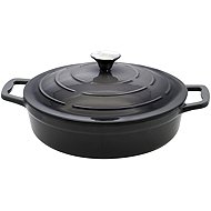 ELO Cast iron casserole with lid 28 cm, grey - Casserole Pot