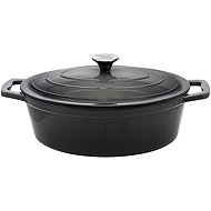 ELO Baking pan with lid cast iron 33 × 25 cm, grey - Roasting Pan