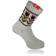 Socks from grandma Grey hand knitted size. S - Charity