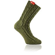 Socks from grandma Khaki hand knitted, size. M - Charity