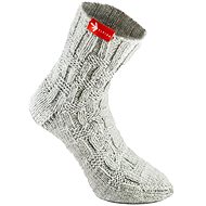 Socks from grandma Grey hand knitted, size. L - Charity