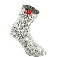 Socks from grandma Grey hand knitted, size. M - Charity