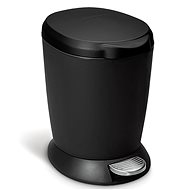 Simplehuman pedal bin - 6 l, black plastic - Rubbish Bin