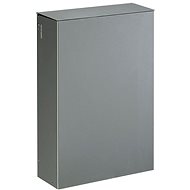 Wall basket with lid Rossignol Stella 51349, 20 L, metallic grey - Rubbish Bin