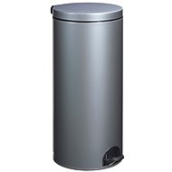 Pedal basket Rossignol Elora 90231, 30 L, grey, RAL 9006 - Rubbish Bin