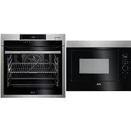 AEG Mastery BSE782320M + AEG Mastery MBE2658DEM - Built-in Oven & Microwave Set