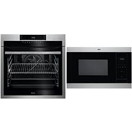 AEG Mastery BPE742320M + AEG Mastery MSB2547D-M - Built-in Oven & Microwave Set