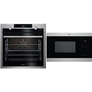 AEG Mastery BCE455350M + AEG Mastery MSB2547D-M - Built-in Oven & Microwave Set